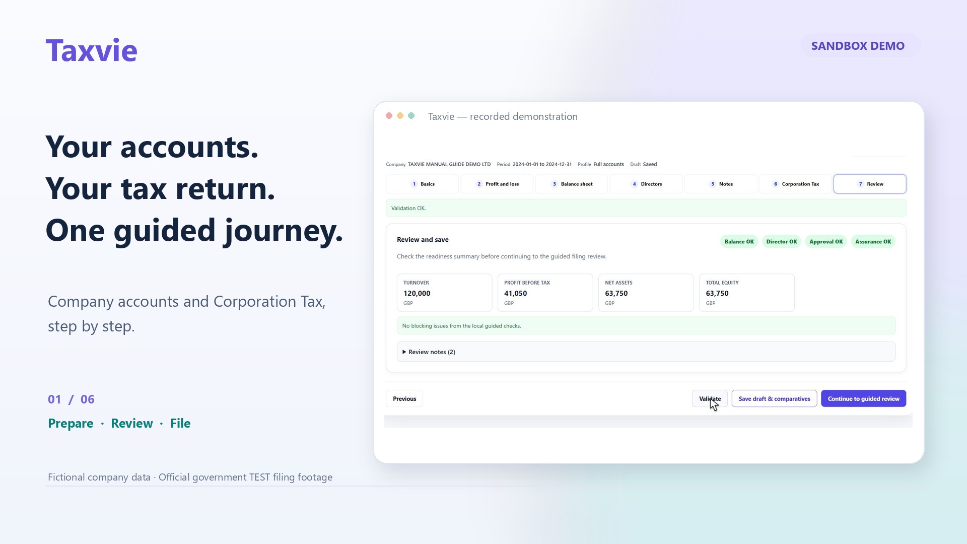 Taxvie introduction: an overview of the new filing workflow